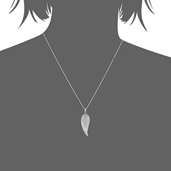 Angel Natural Diamond Necklace - Picture 2 of 2